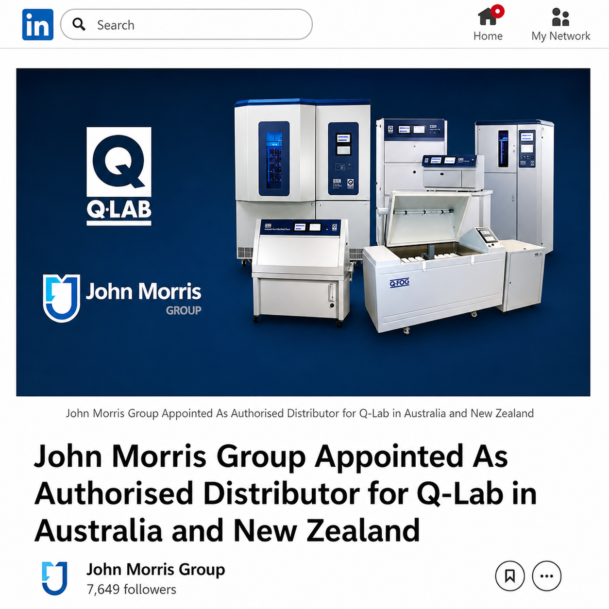 Q-Lab Media Release Publication